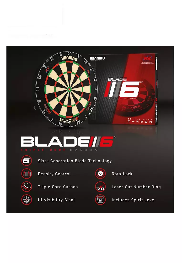 Dartboard Blade 6 Carbon Triple Core