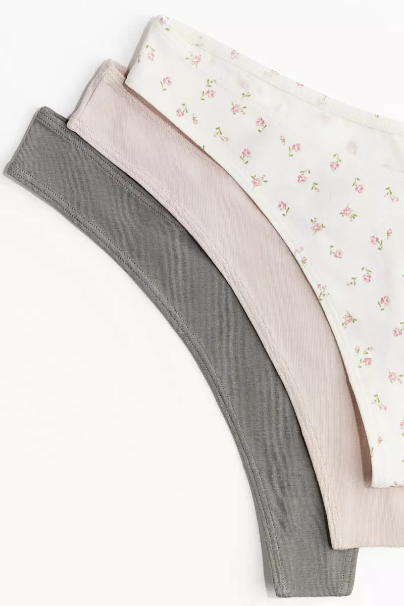 5-pack cotton thong briefs