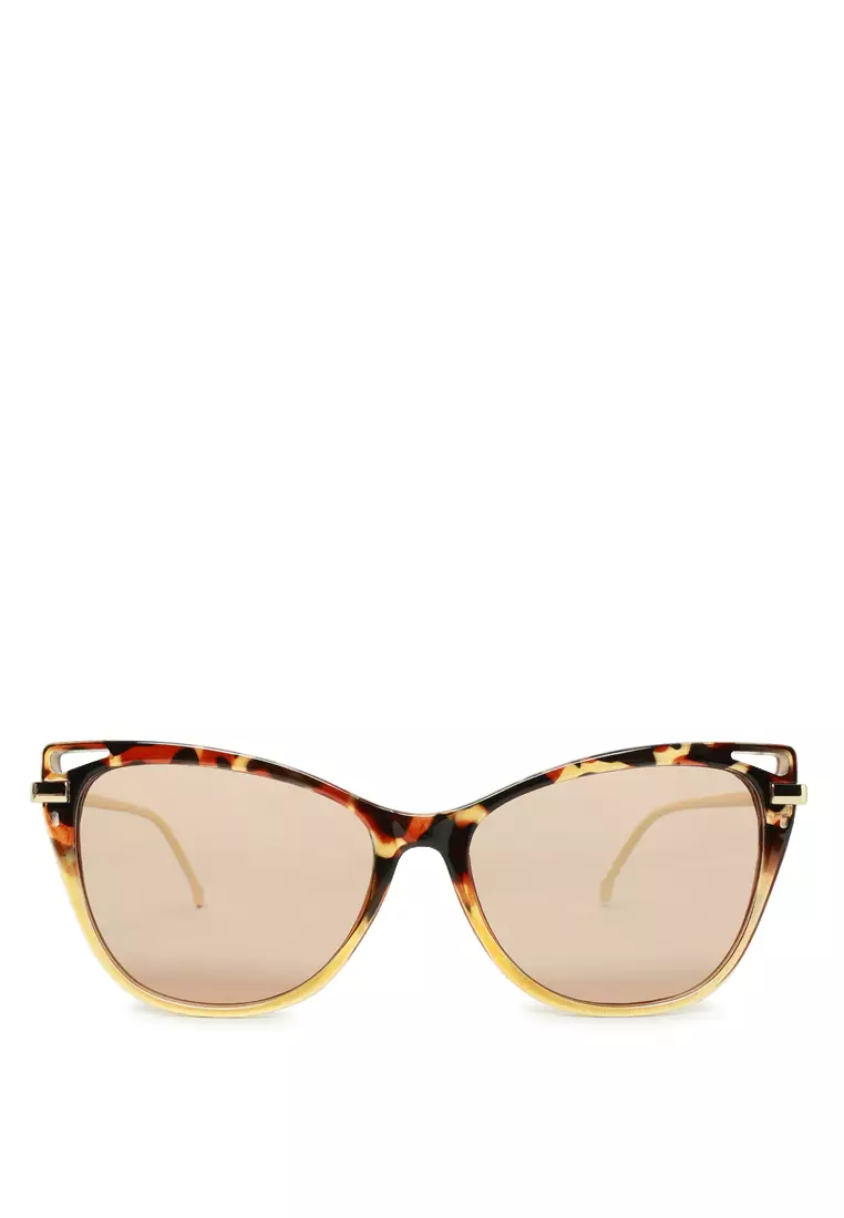 Buy London Rag Retro Cat Eye Sunglasses in Light Brown 2025 Online
