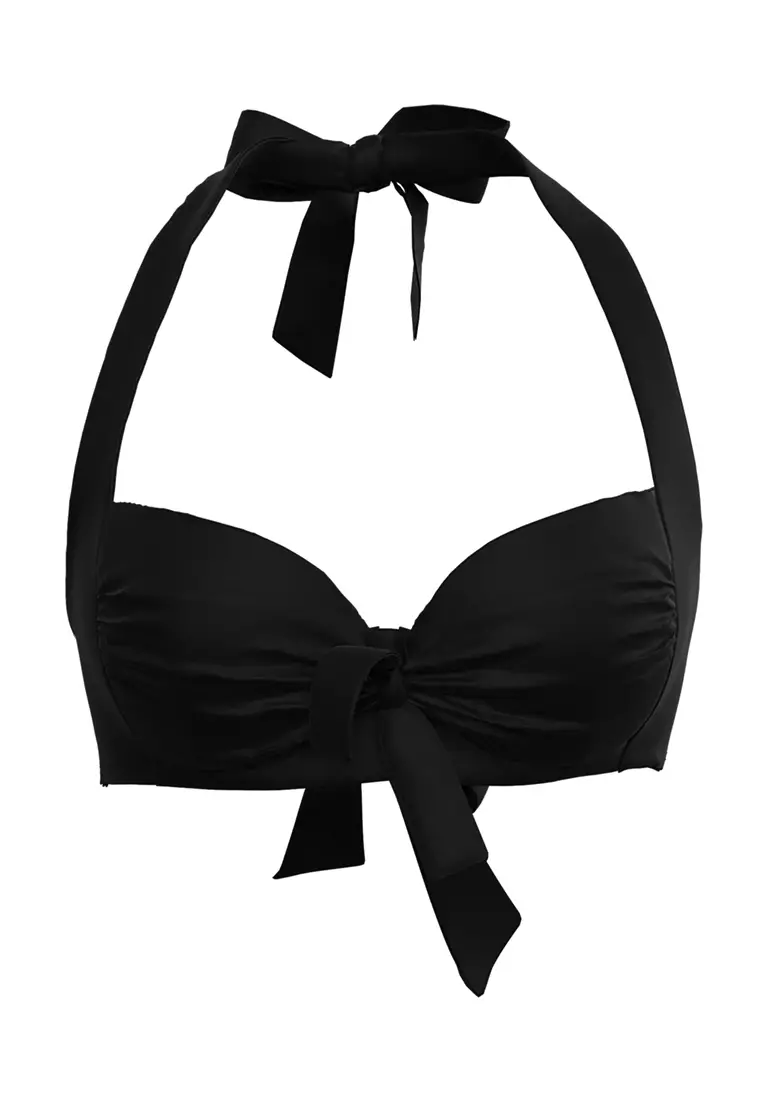 Core Solid Black Underwire Bikini Top - Sunseeker