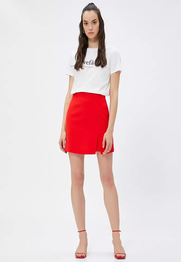 Slit Detail Skort