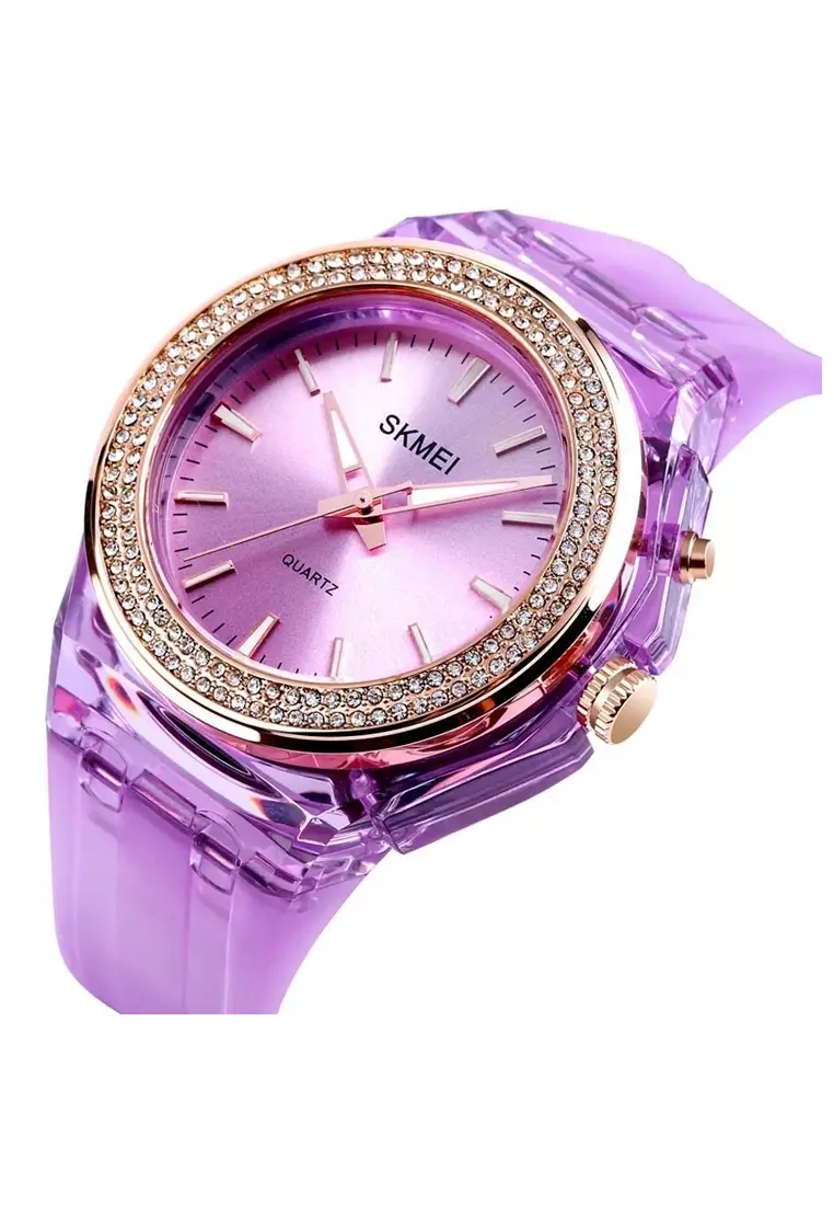 Jam Tangan Casual Analog Wanita Water Resistant 30m Strap Tali Material Stainless Steel JJ89 ORIGINAL