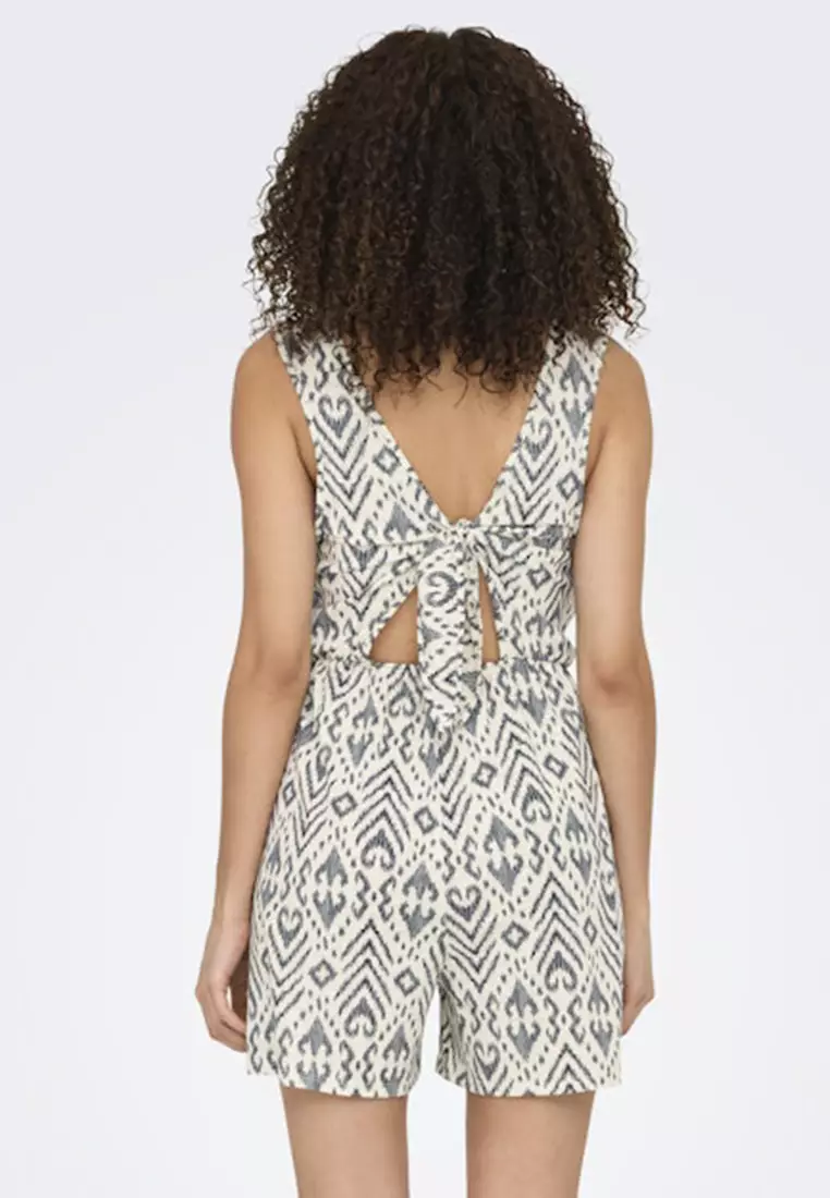 Dora Dodo Sleeveless Tie Back Playsuit