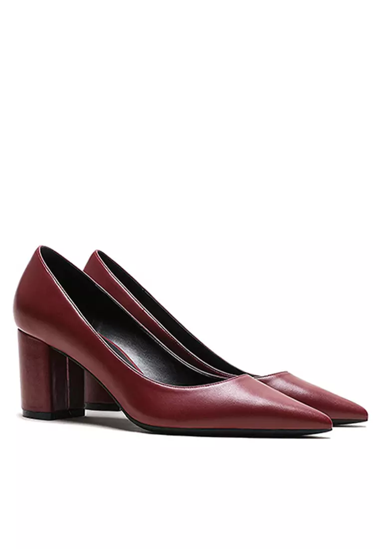 6CM Uniform Pointed High Heel Shoes HZL261
