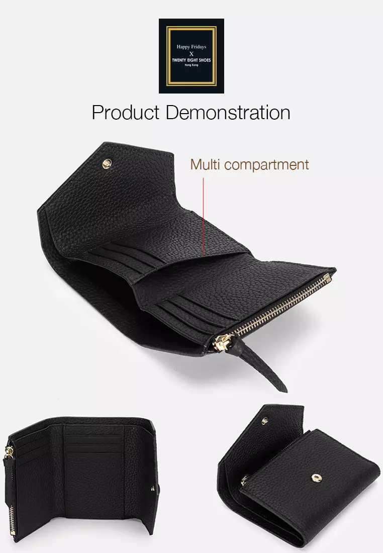 Full Grain Leather Tri-Fold Wallet JW YT-6923