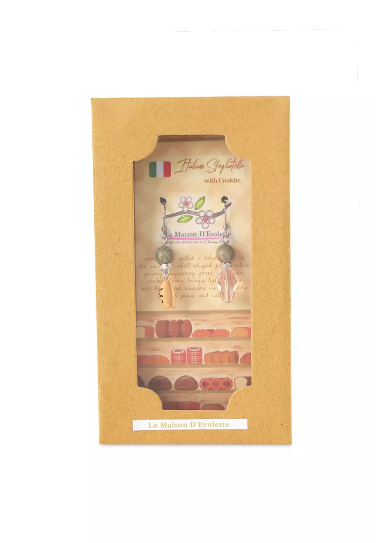 Italian Sfogliatella with Unakite