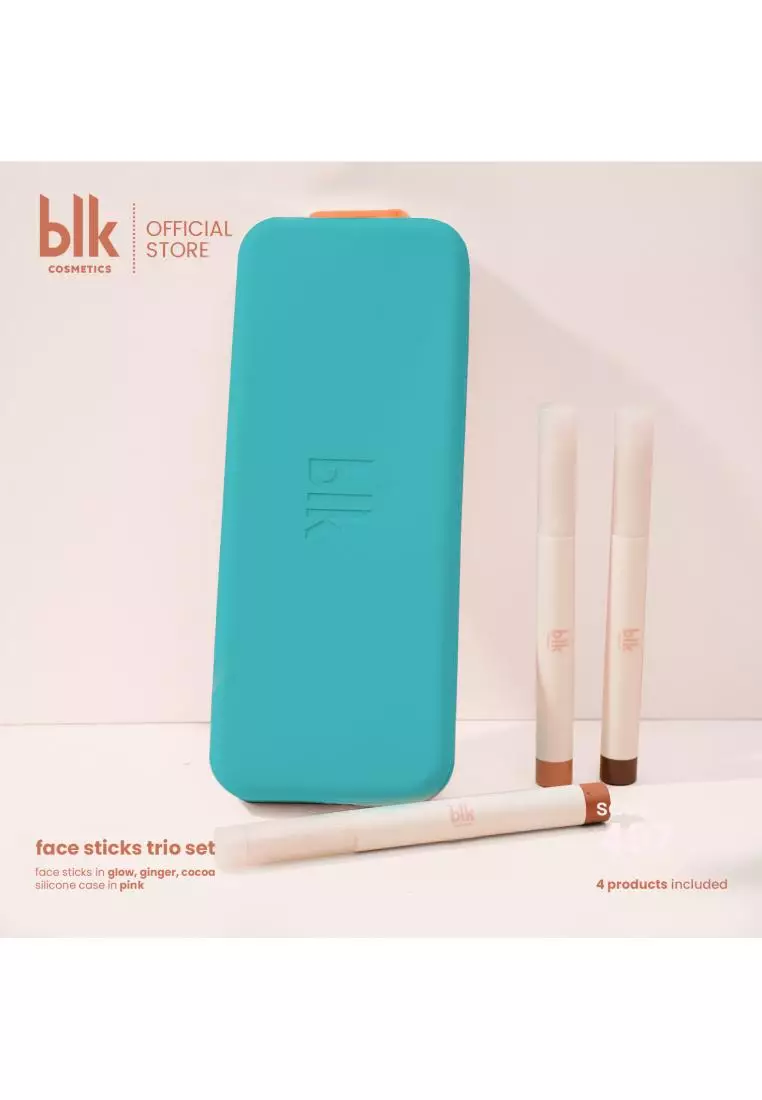 Discount on Blk Cosmetics  shoes - SKU: Face Sticks Trio With Free Silicone Case Glow, Ginger, Cocoa