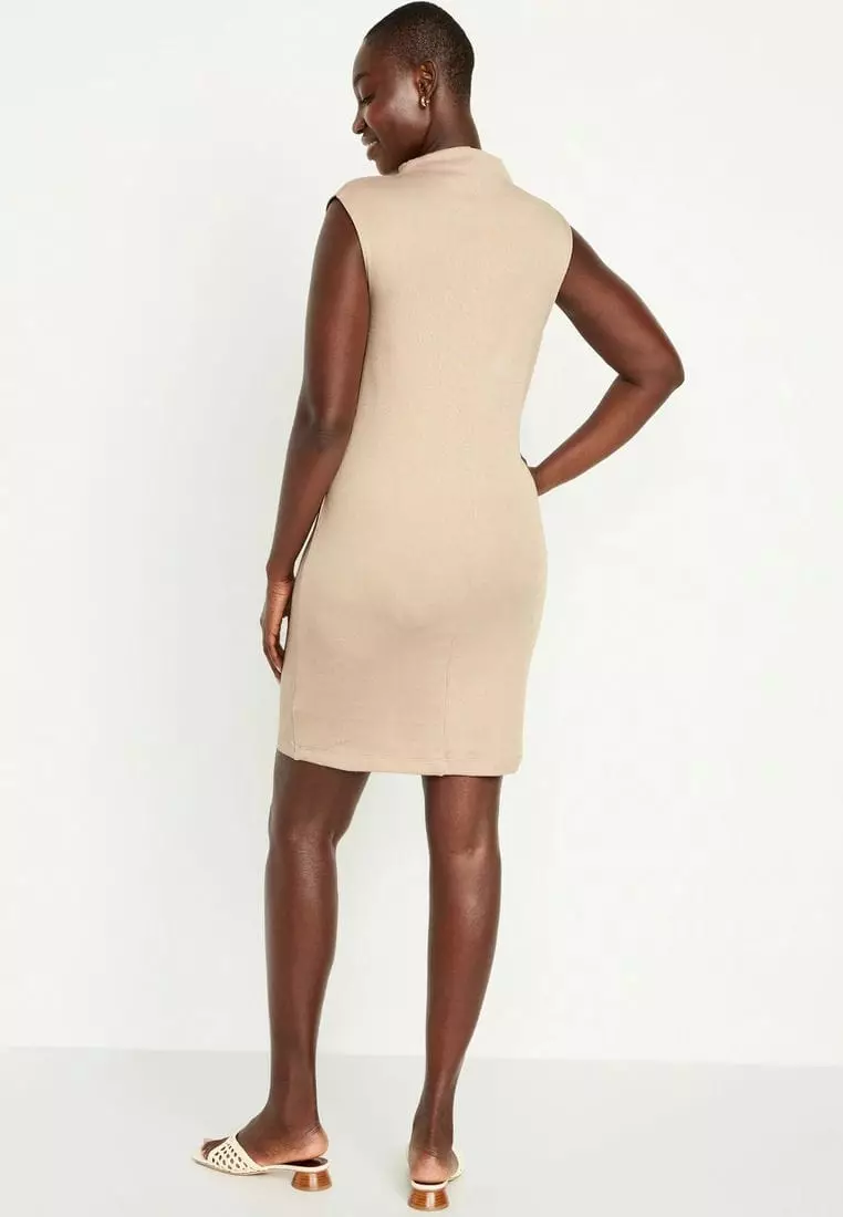 beige dress old navy Fit & Flare Linen Mini Dress