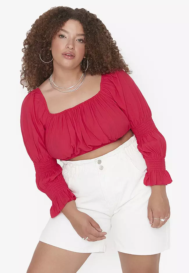 Pink Plus Size Blouse