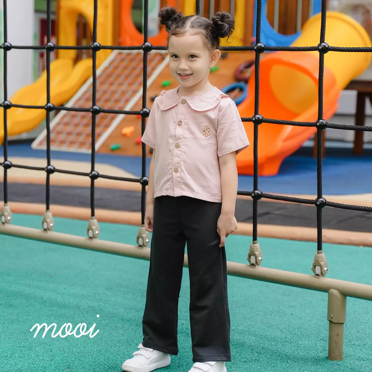 Mooi Celana Panjang Anak Perempuan Grace Bootcut Pants - Black