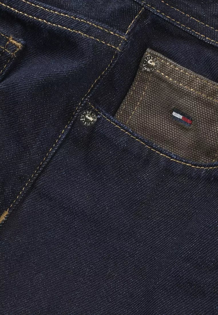 旗幟刺繡牛仔直筒迷你裙 - Tommy Jeans