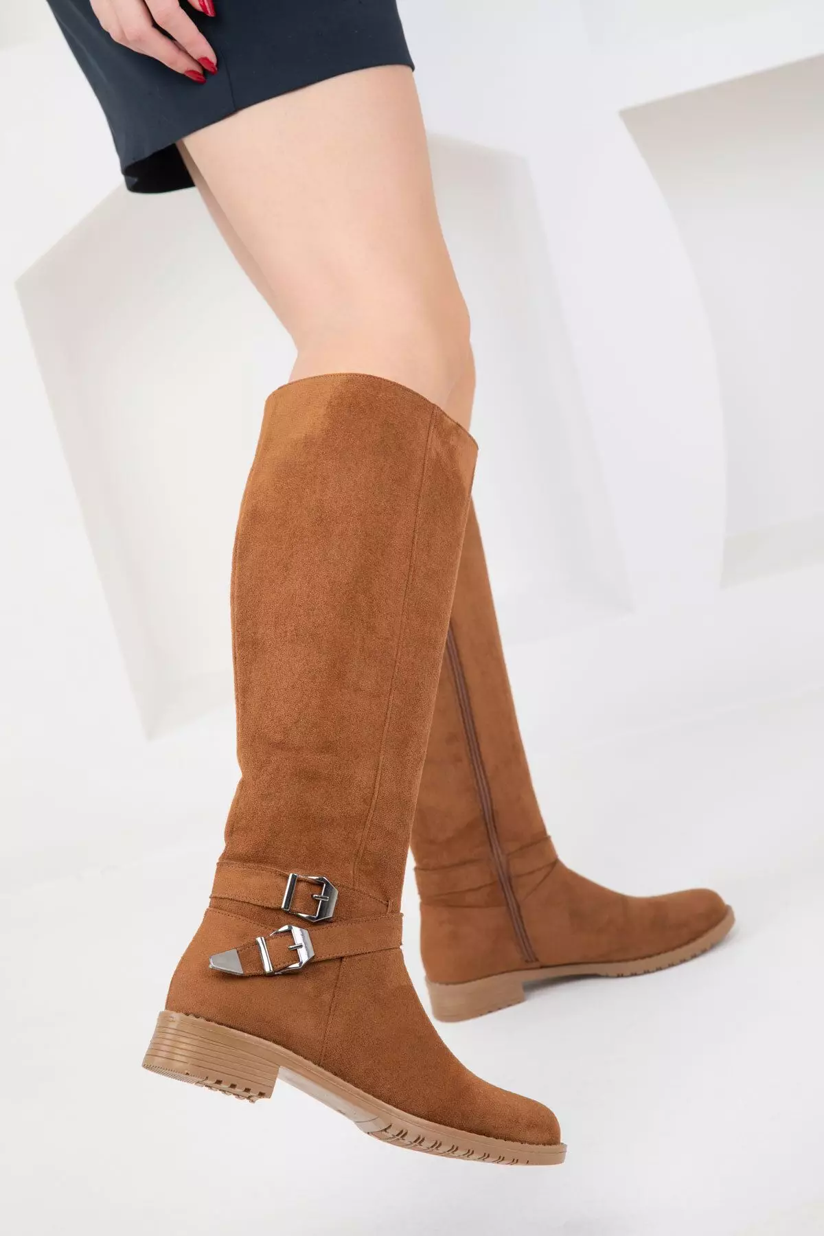 Discount on Soho  shoes - SKU: Buckle Knee-High Rider Boots