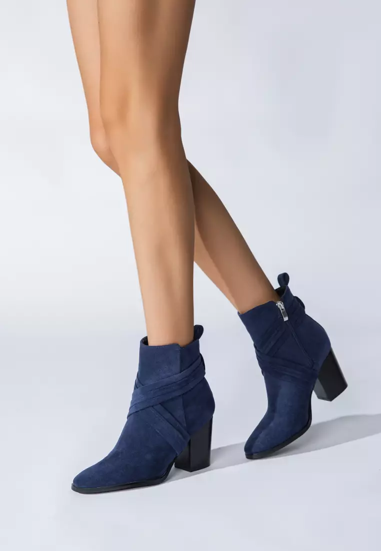 8CM Suede Fabric Ankle Boots WTY4051-27