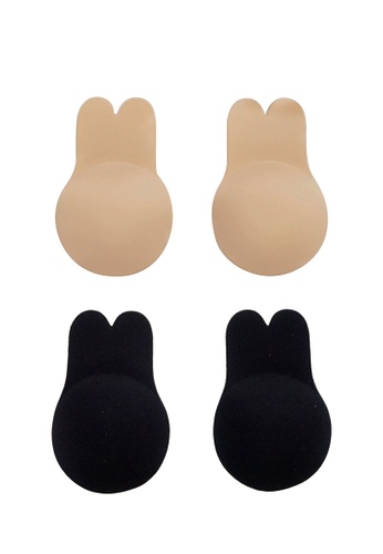 Kiss & Tell 2 Pack Breast Lift Up Bra in Nude and Black 2023 | Buy Kiss &  Tell Online | ZALORA Hong Kong