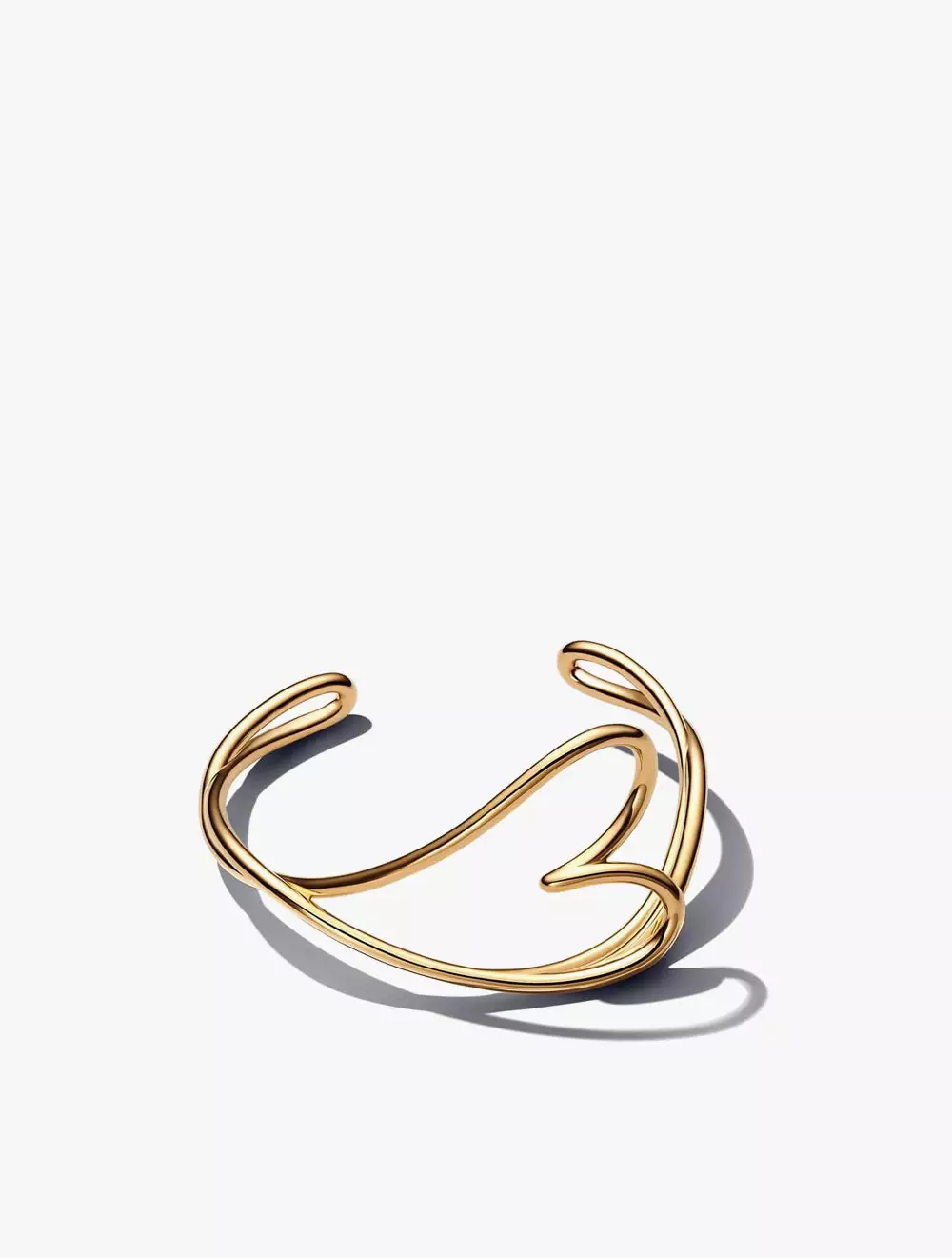 HEART 14K GOLD-PLATED BANGLE