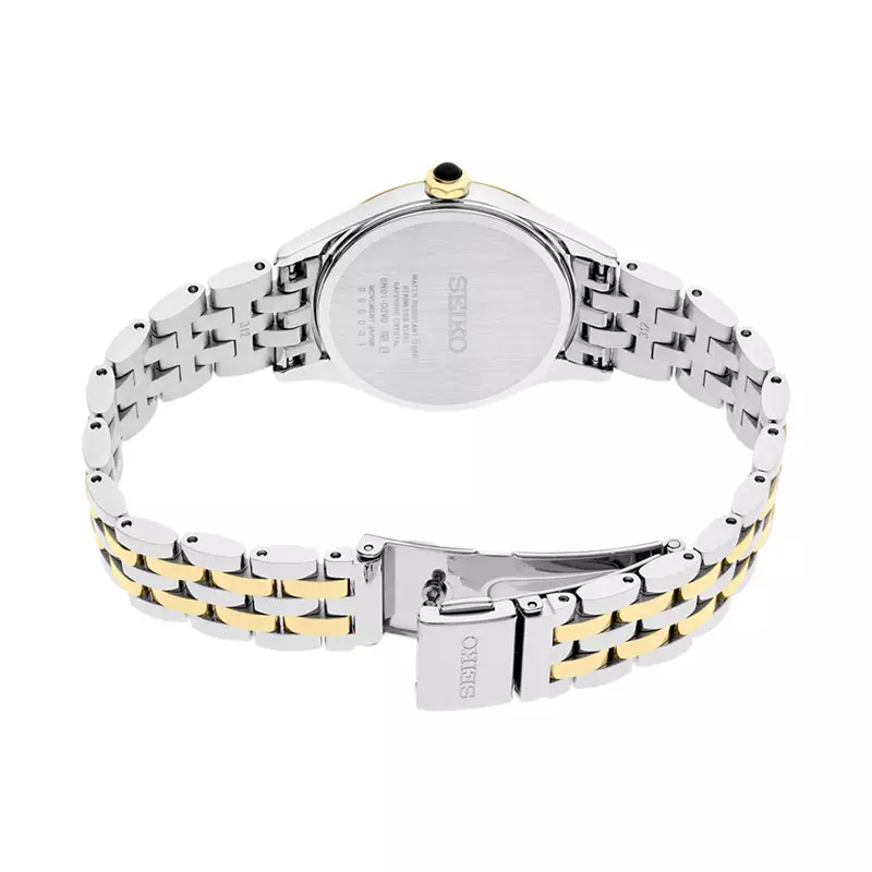 Jam Tangan Wanita Seiko Ladies SUR612P1 Discover More Silver Dial Dual Tone Stainless Steel Strap