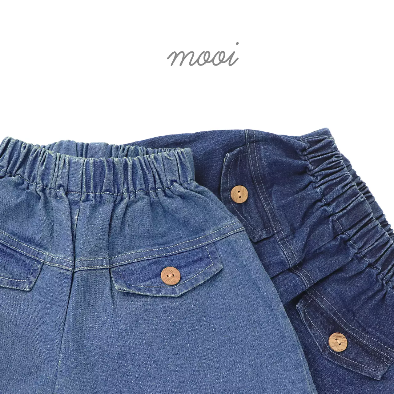 Mooi Celana Jeans Anak Jane Denim Cullotes - Medium Blue