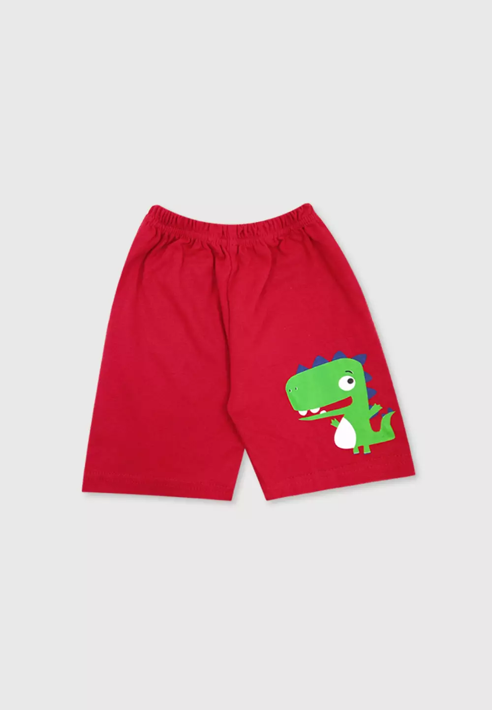 Wakakids Setelan Bayi Laki Laki Baju Singlet Anak Usia 12 Bulan Hingga 18 Bulan Set Celana Kaos Motif Dino 2955 Merah