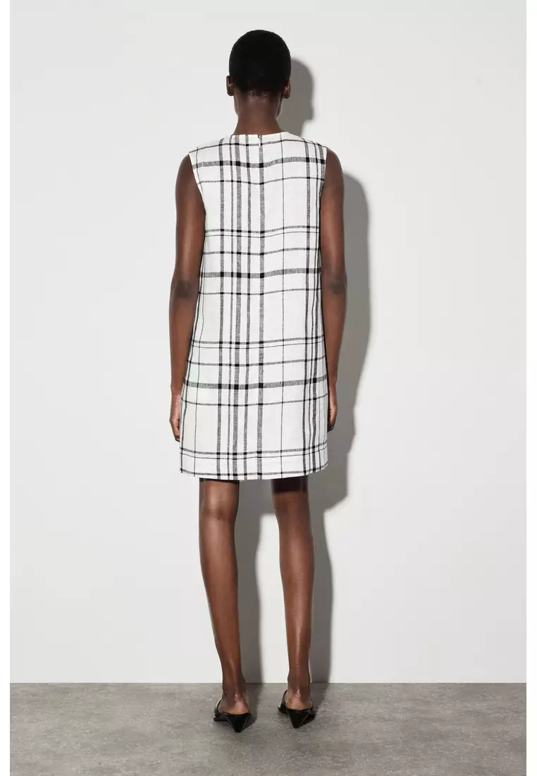 LINEN MINI SHIFT DRESS