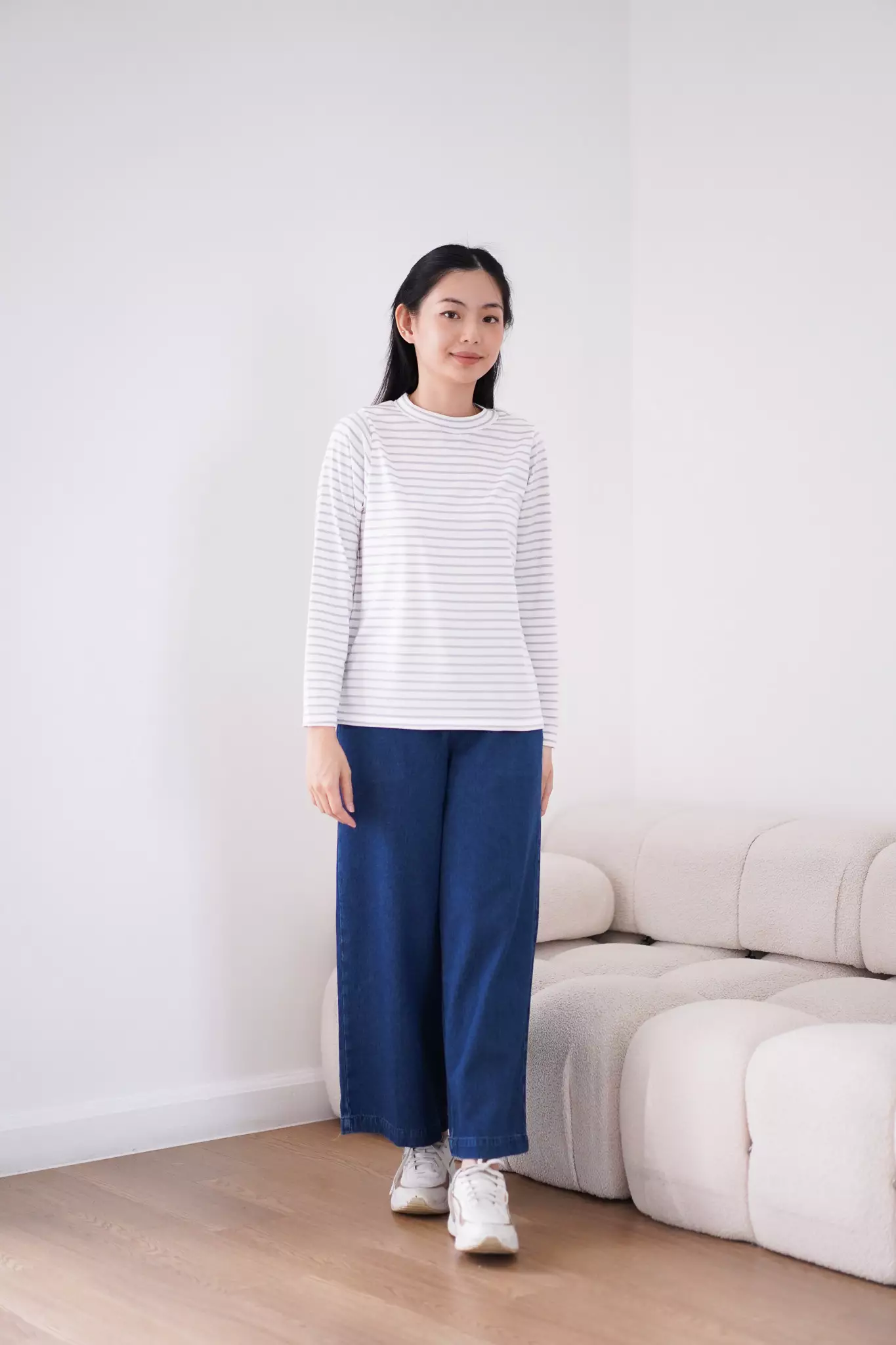 Jual ULTRAVIOLET ULTRAVIOLET Kay Knit Inner Top 235 Grey Stripes ...
