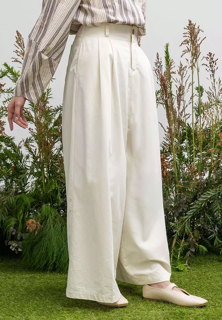 Kami Auria Loose Pants Ivory