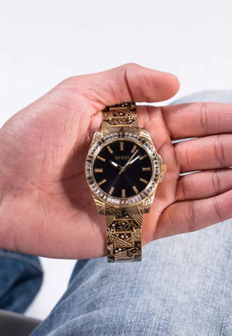 Guess Gents Watch Gold THRONE - GW0496G2