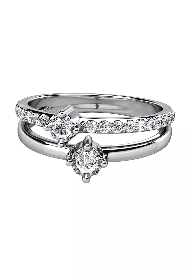 Wedding rings for her cheap white gold