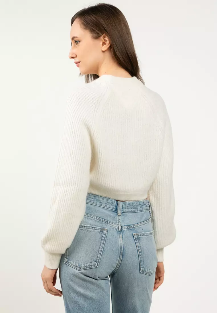 Crop Badge Sweater - Tommy Jeans