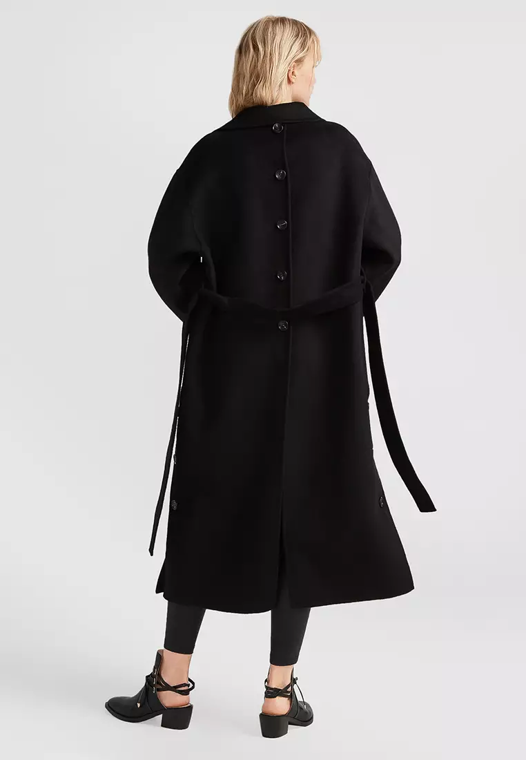 Wide Awake Split Hem Overcoat