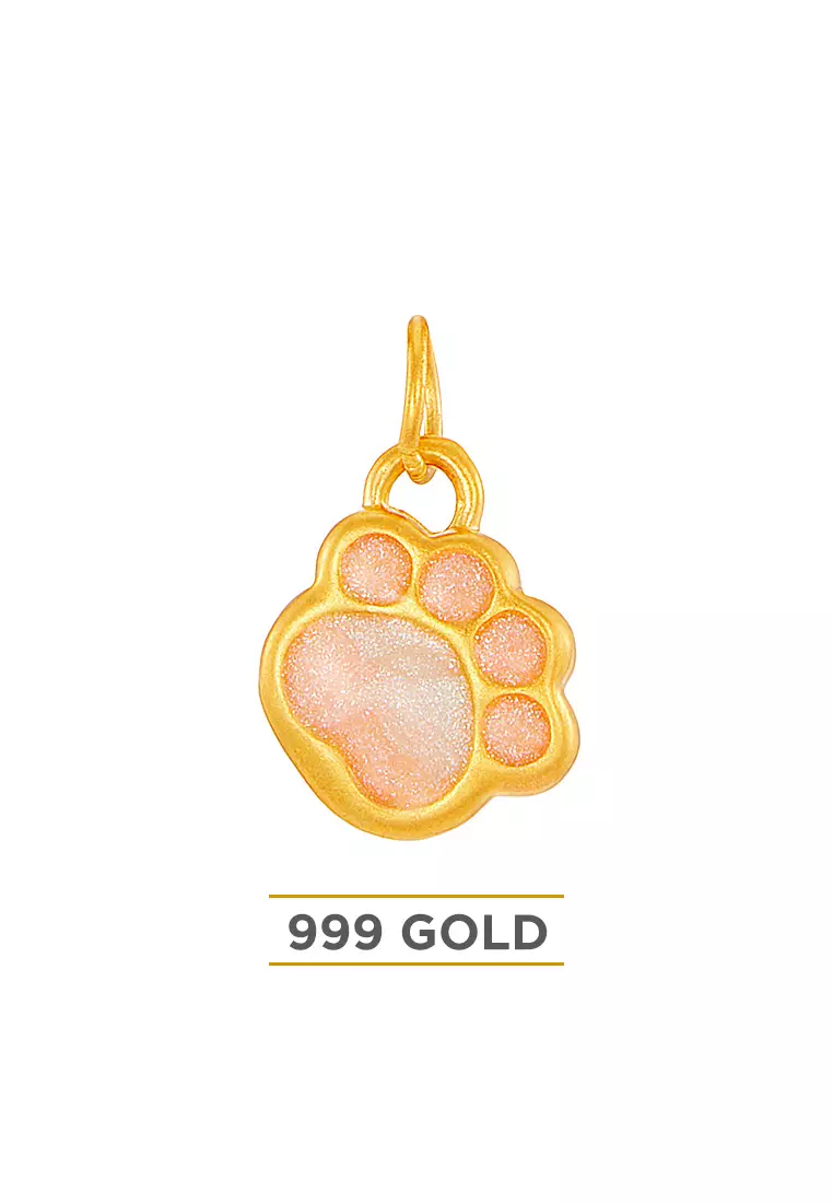 HABIB 999/24K Yellow Gold Pendant (Paw) 9GP01240525