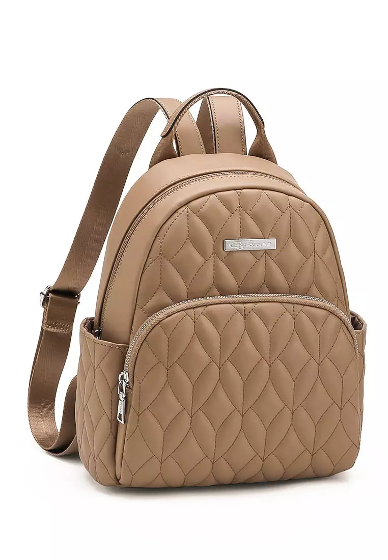 GYKACO NOYA Khaki - Tas Ransel Wanita - Fashion Backpack (IMPORT)