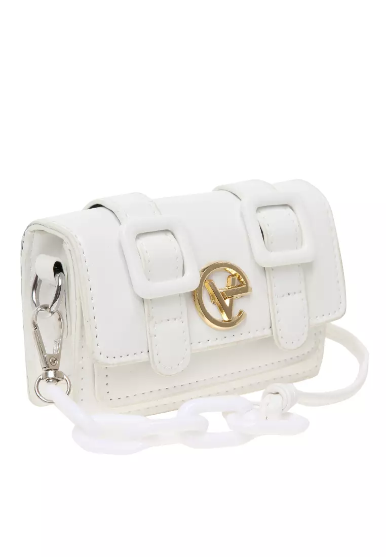 Tas Slempang Cute Design Simple Slingbags Wanita Premium Quality - White
