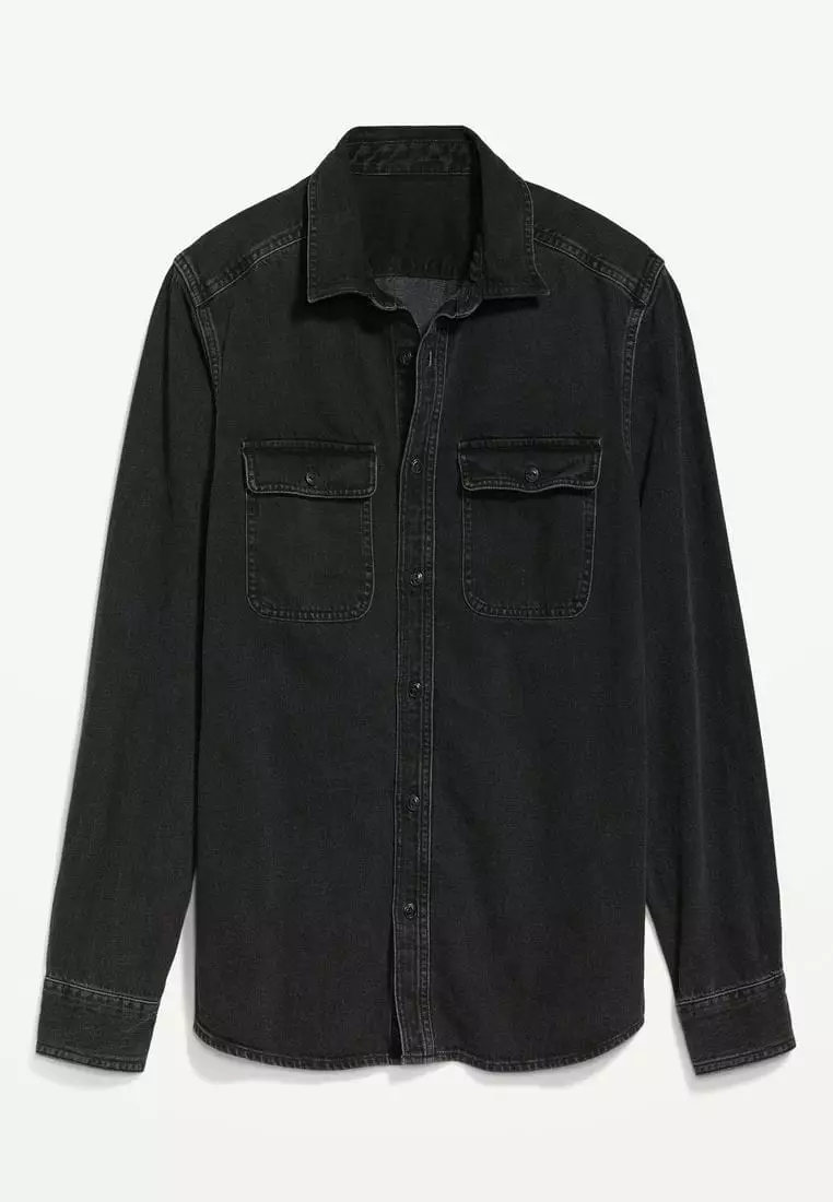 Buy Old Navy Black Jean Utility Workwear Shirt for Men 2025 Online