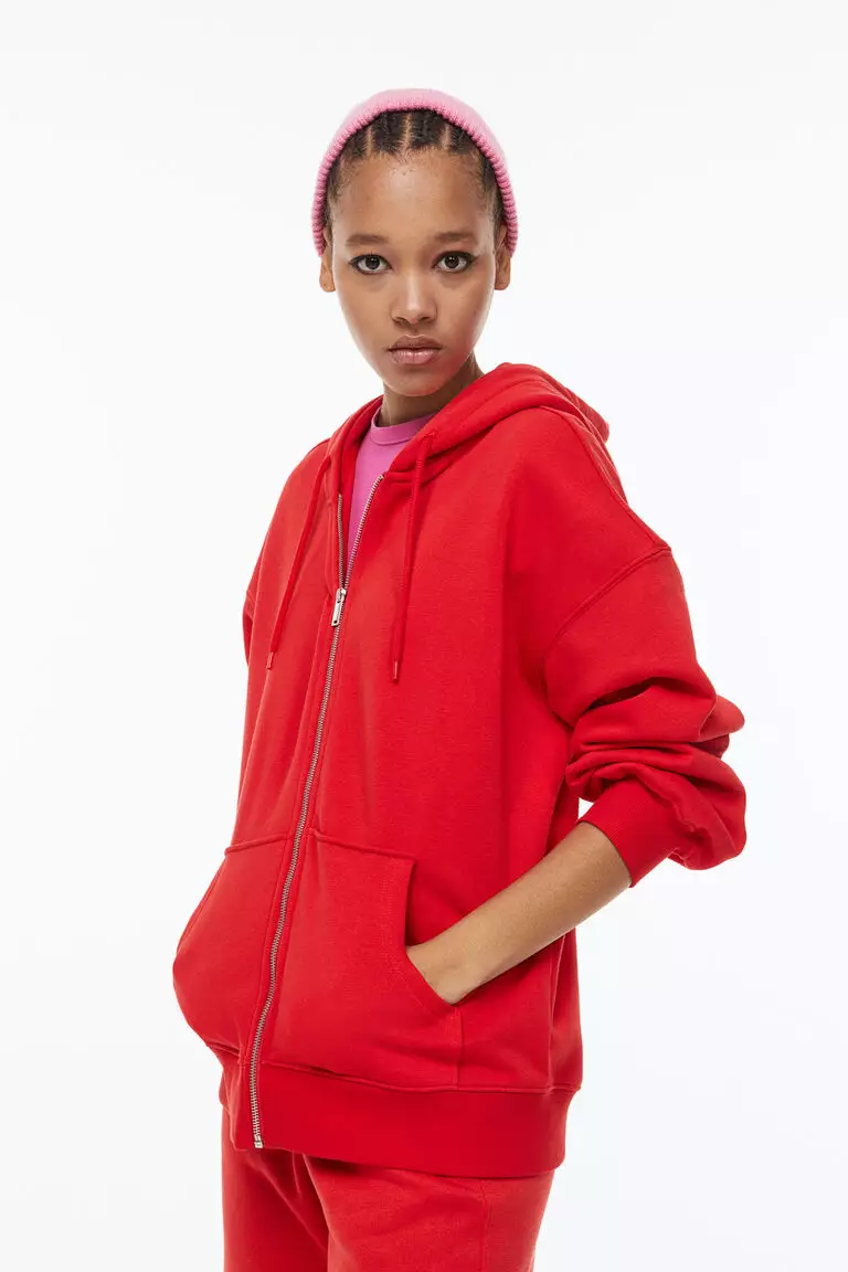 Hoodie h&m merah clearance