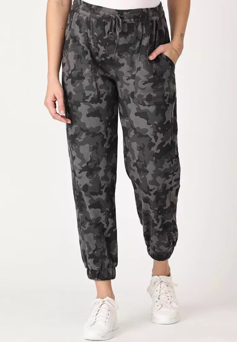 Grey Camouflage Maternity Jogger