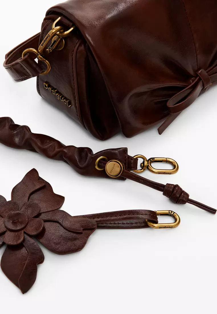 Medium shiny bow bag