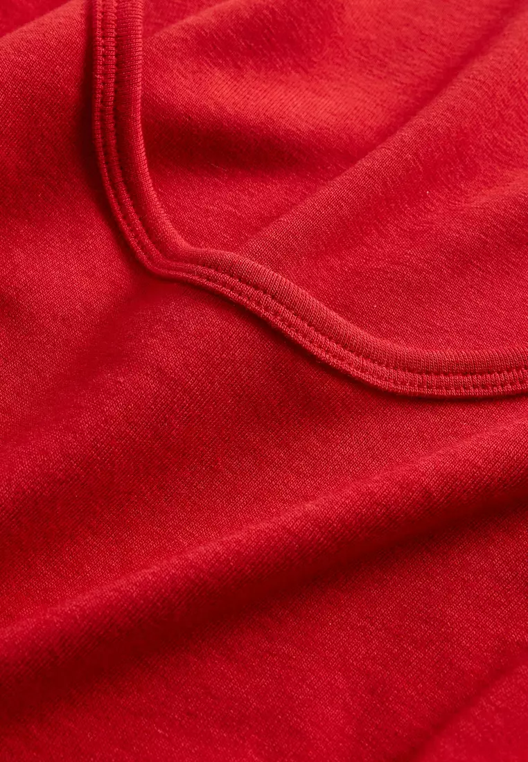 Cropped Scoop Neck T-Shirt