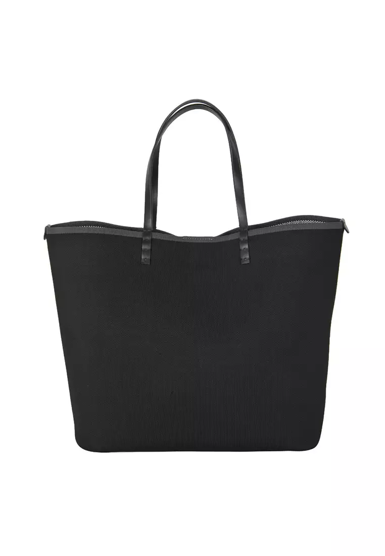 Glam Rainbow Large Tote Bag in BLACK