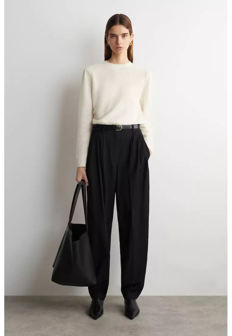 ZIGZAG-KNIT MOHAIR-BLEND JUMPER