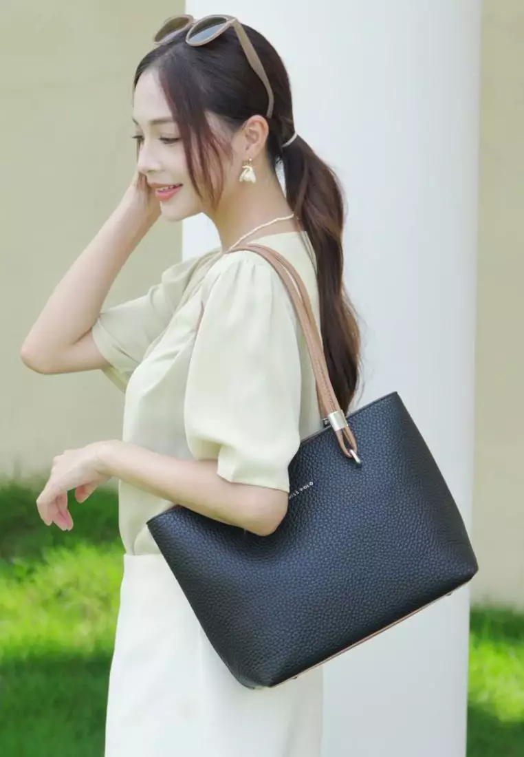 Women's Tote Bag / Shoulder Bag (側孭袋 / 單肩包) - 黑色