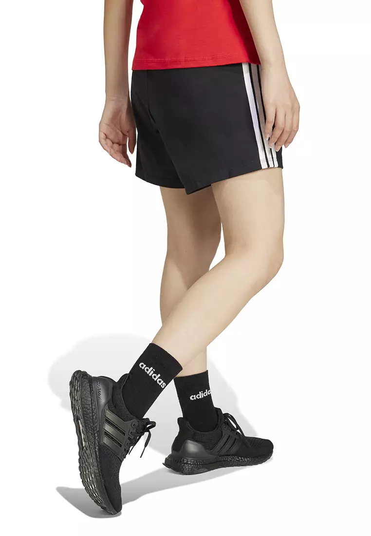 Essentials 3-Stripes Cotton Shorts