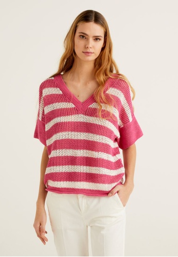 Buy United Colors of Benetton Boxy fit sweater in linen blend 2023 Online |  ZALORA Singapore