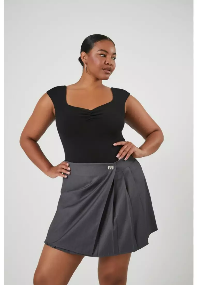A line mini skirt plus size online