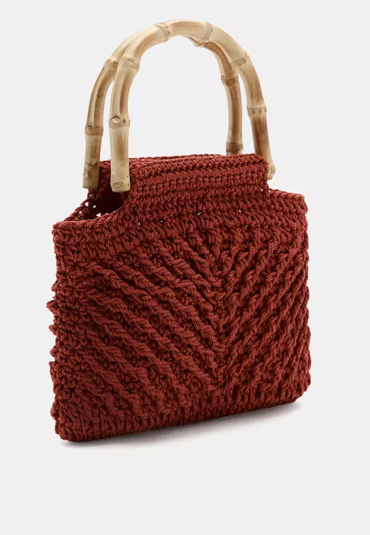 Bamboo Handle Handbag
