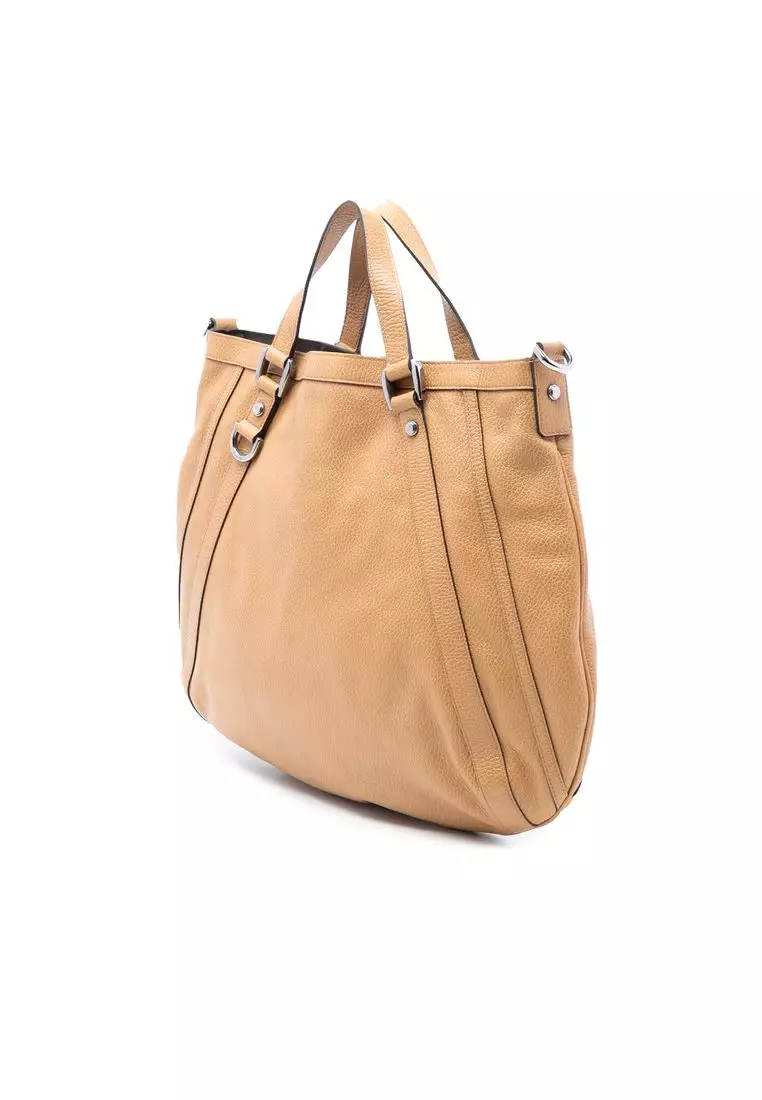 Pre-Loved Gucci Leather Abbey D Ring Satchel