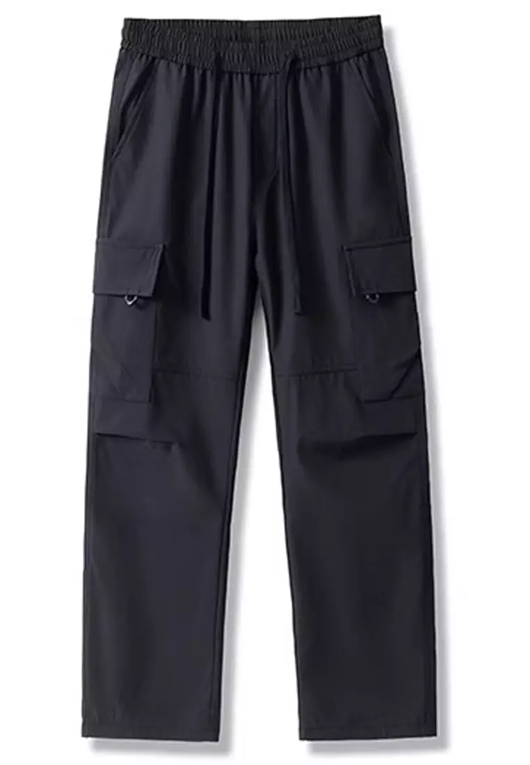 Drawstring Casual Cargo Trousers