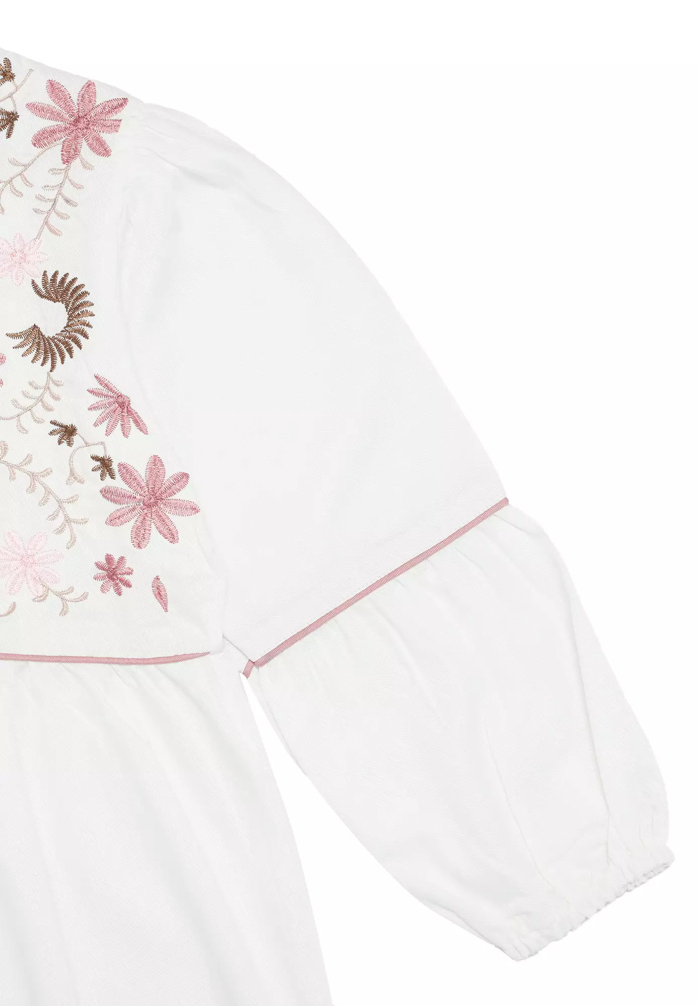 Baju Gamis Anak Perempuan Kelopak Bunga White - JOYFUL
