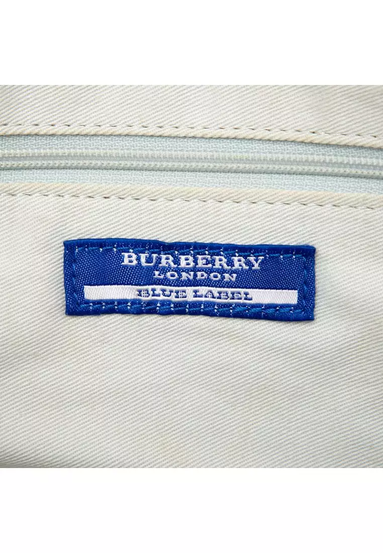 Pre-Loved Burberry Nova Check Canvas Tote