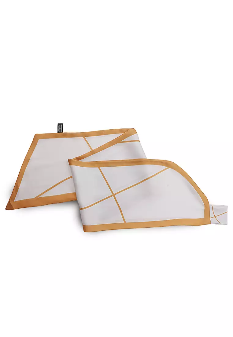 Scraf Tas Dual Tone Color Design Casual Aksesoris Bag Wanita Premium Quality - Yellow