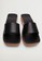 Mango black Asymmetric Leather Clogs C4502SH0307EF1GS_6
